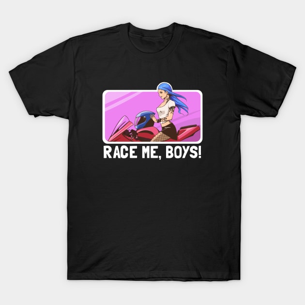 Racer Girl Race me Boys T-Shirt by souw83